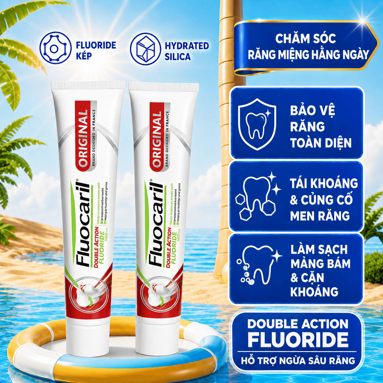 Kem đánh răng Fluocaril Original Toothpaste