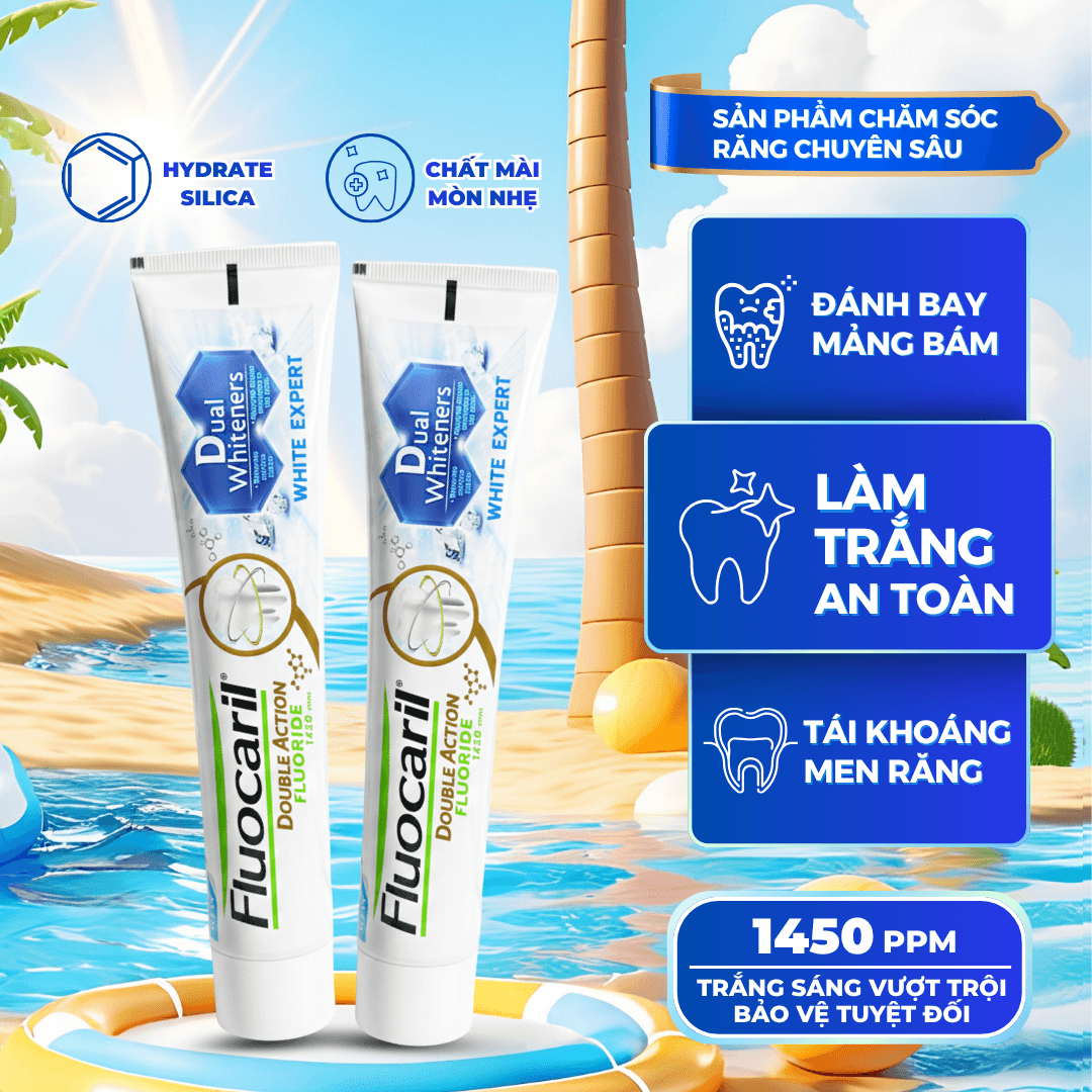Kem đánh răng làm trắng nội địa Thái Fluocaril White Expert